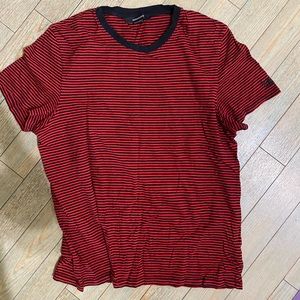 Zadig & Voltaire Red and Black striped shirt